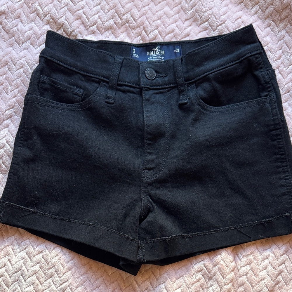 Hollister Women's Dark Denim Jean Shorts